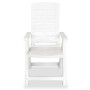 Juego de comedor para jardín 3 piezas polipropileno blanco de vidaXL, Conjuntos de jardín - Ref: Foro24-3120463, Precio: 178,...
