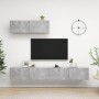 Set de muebles de salón 3 pzas madera ingeniería gris hormigón de vidaXL, Muebles TV - Ref: Foro24-3079123, Precio: 143,98 €,...