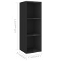 Set de mueble para TV 3 pzas madera contrachapada negro brillo de vidaXL, Muebles TV - Ref: Foro24-3079734, Precio: 136,95 €,...