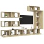 Juego de muebles de salón 7 piezas roble Sonoma de vidaXL, Muebles TV - Ref: Foro24-3079032, Precio: 352,45 €, Descuento: %