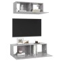 Set de muebles de salón 2 pzas madera ingeniería gris hormigón de vidaXL, Muebles TV - Ref: Foro24-3079122, Precio: 87,02 €, ...