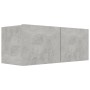 Set de muebles de salón 2 pzas madera ingeniería gris hormigón de vidaXL, Muebles TV - Ref: Foro24-3079122, Precio: 87,02 €, ...