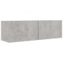 Set de muebles de salón 2 pzas madera ingeniería gris hormigón de vidaXL, Muebles TV - Ref: Foro24-3079122, Precio: 87,02 €, ...