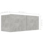 Set de muebles de salón 6 pzas madera ingeniería gris hormigón de vidaXL, Muebles TV - Ref: Foro24-3079148, Precio: 263,32 €,...