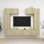Set muebles de salón TV 6 pzas madera ingeniería roble Sonoma de vidaXL, Muebles TV - Ref: Foro24-3079014, Precio: 248,44 €, ...