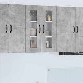 Mueble de Cocina Kalmar Gris Concreto 60 x 31 x 80 cm en Armarios de cocina | Comprar online en Foru.es