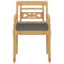 Set de muebles de jardín 4 pzas y cojines madera maciza de teca de vidaXL, Conjuntos de jardín - Ref: Foro24-3087053, Precio:...