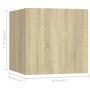 Set de muebles para TV 8 pzas madera contrachapada roble Sonoma de vidaXL, Muebles TV - Ref: Foro24-3079040, Precio: 331,77 €...