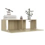 Set de muebles salón TV 8 pzas madera ingeniería roble Sonoma de vidaXL, Muebles TV - Ref: Foro24-3078985, Precio: 372,70 €, ...