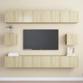 Juego de muebles de salón 6 piezas roble Sonoma de vidaXL, Muebles TV - Ref: Foro24-3078999, Precio: 208,07 €, Descuento: %