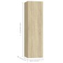Juego de muebles de salón 3 piezas roble Sonoma de vidaXL, Muebles TV - Ref: Foro24-3078990, Precio: 134,94 €, Descuento: %