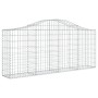 Cestas de gaviones 3 uds forma de arco hierro 200x30x80/100 cm de vidaXL, Maceteros y jardineras - Ref: Foro24-3145410, Preci...