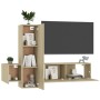 Juego de muebles de salón 3 piezas roble Sonoma de vidaXL, Muebles TV - Ref: Foro24-3078971, Precio: 114,68 €, Descuento: %