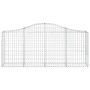 Cestas de gaviones 3 uds forma de arco hierro 200x30x80/100 cm de vidaXL, Maceteros y jardineras - Ref: Foro24-3145410, Preci...