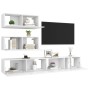 Set de muebles de salón TV 4 piezas madera de ingeniería blanco de vidaXL, Muebles TV - Ref: Foro24-3078711, Precio: 200,91 €...
