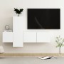 Set de muebles de salón TV 3 piezas madera de ingeniería blanco de vidaXL, Muebles TV - Ref: Foro24-3078654, Precio: 121,90 €...