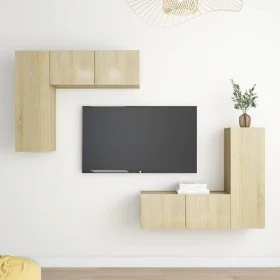 Juego de muebles de salón 4 piezas roble Sonoma de vidaXL, Muebles TV - Ref: Foro24-3079004, Precio: 169,94 €, Descuento: %