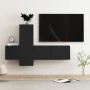 Set de muebles de salón TV 3 piezas madera ingeniería negro de vidaXL, Muebles TV - Ref: Foro24-3078759, Precio: 114,93 €, De...