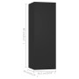 Set de muebles de salón TV 3 piezas madera ingeniería negro de vidaXL, Muebles TV - Ref: Foro24-3078759, Precio: 114,93 €, De...