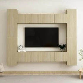 Set de muebles salón TV 8 pzas madera ingeniería roble Sonoma de vidaXL, Muebles TV - Ref: Foro24-3078965, Precio: 389,70 €, ...
