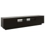 Mueble para TV con luces LED negro 180x35x40 cm en Muebles TV | Comprar online en Foru.es