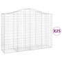 Cestas gaviones 25 uds forma de arco hierro 200x50x140/160 cm de vidaXL, Maceteros y jardineras - Ref: Foro24-3145698, Precio...
