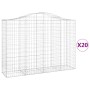 Cestas gaviones 20 uds forma de arco hierro 200x50x140/160 cm de vidaXL, Maceteros y jardineras - Ref: Foro24-3145697, Precio...