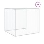 Gallinero con techo acero galvanizado gris claro 403x98x90 cm de vidaXL, Jaulas y habitáculos para animales pequeños - Ref: F...