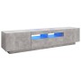 Mueble para TV con luces LED gris hormigón 180x35x40 cm en Muebles TV | Comprar online en Foru.es