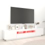 Mueble para TV con luces LED blanco 200x35x40 cm en Muebles TV | Comprar online en Foru.es