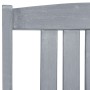 Sillas de jardín 8 unidades madera maciza de teca gris de vidaXL, Sillas de jardín - Ref: Foro24-3078206, Precio: 487,53 €, D...
