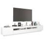 Mueble para TV con luces LED blanco 260x35x40 cm en Muebles TV | Comprar online en Foru.es