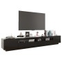 Mueble para TV con luces LED negro 260x35x40 cm en Muebles TV | Comprar online en Foru.es