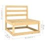 Muebles de jardín 8 pzas y cojines madera maciza pino de vidaXL, Conjuntos de jardín - Ref: Foro24-3077129, Precio: 617,11 €,...