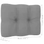 3-seater garden sofa with solid pine wood cushions by vidaXL, Outdoor sofas - Ref: Foro24-3076349, Price: 286,20 €, Discount: %