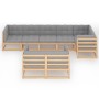 Muebles de jardín 8 pzas y cojines madera maciza pino de vidaXL, Conjuntos de jardín - Ref: Foro24-3076704, Precio: 778,33 €,...