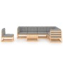 Muebles de jardín 8 pzas y cojines madera maciza pino de vidaXL, Conjuntos de jardín - Ref: Foro24-3076819, Precio: 739,61 €,...