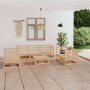 Juego de muebles de jardín 8 piezas madera maciza de pino de vidaXL, Conjuntos de jardín - Ref: Foro24-3075454, Precio: 368,8...