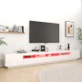 Mueble para TV con luces LED blanco 300x35x40 cm en Muebles TV | Comprar online en Foru.es