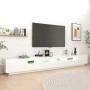 Mueble para TV con luces LED blanco 300x35x40 cm en Muebles TV | Comprar online en Foru.es