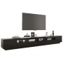 Mueble para TV con luces LED negro 300x35x40 cm en Muebles TV | Comprar online en Foru.es
