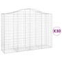 Cestas gaviones 30 uds forma de arco hierro 200x50x140/160 cm de vidaXL, Maceteros y jardineras - Ref: Foro24-3145699, Precio...