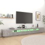 Mueble para TV con luces LED gris hormigón 300x35x40 cm en Muebles TV | Comprar online en Foru.es
