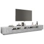 Mueble para TV con luces LED gris hormigón 300x35x40 cm en Muebles TV | Comprar online en Foru.es