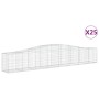 Cestas de gaviones 25 uds forma de arco hierro 400x50x60/80 cm de vidaXL, Maceteros y jardineras - Ref: Foro24-3145941, Preci...