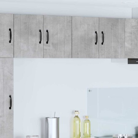Gabinetes de pared de cocina con puerta 2 pcs Gris Concreto en Armarios de cocina | Comprar online en Foru.es