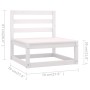 Muebles de jardín 8 pzas y cojines madera maciza pino de vidaXL, Conjuntos de jardín - Ref: Foro24-3076705, Precio: 914,78 €,...