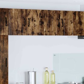 Gabinetes de pared de cocina con puerta 2 pcs Roble ahumado en Armarios de cocina | Comprar online en Foru.es