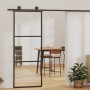 Puerta corredera con herrajes ESG vidrio y aluminio 76x205 cm en Puertas | Comprar online en Foru.es