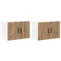 Gabinetes de pared de cocina con puerta 2 pcs Roble artesanal en Armarios de cocina | Comprar online en Foru.es